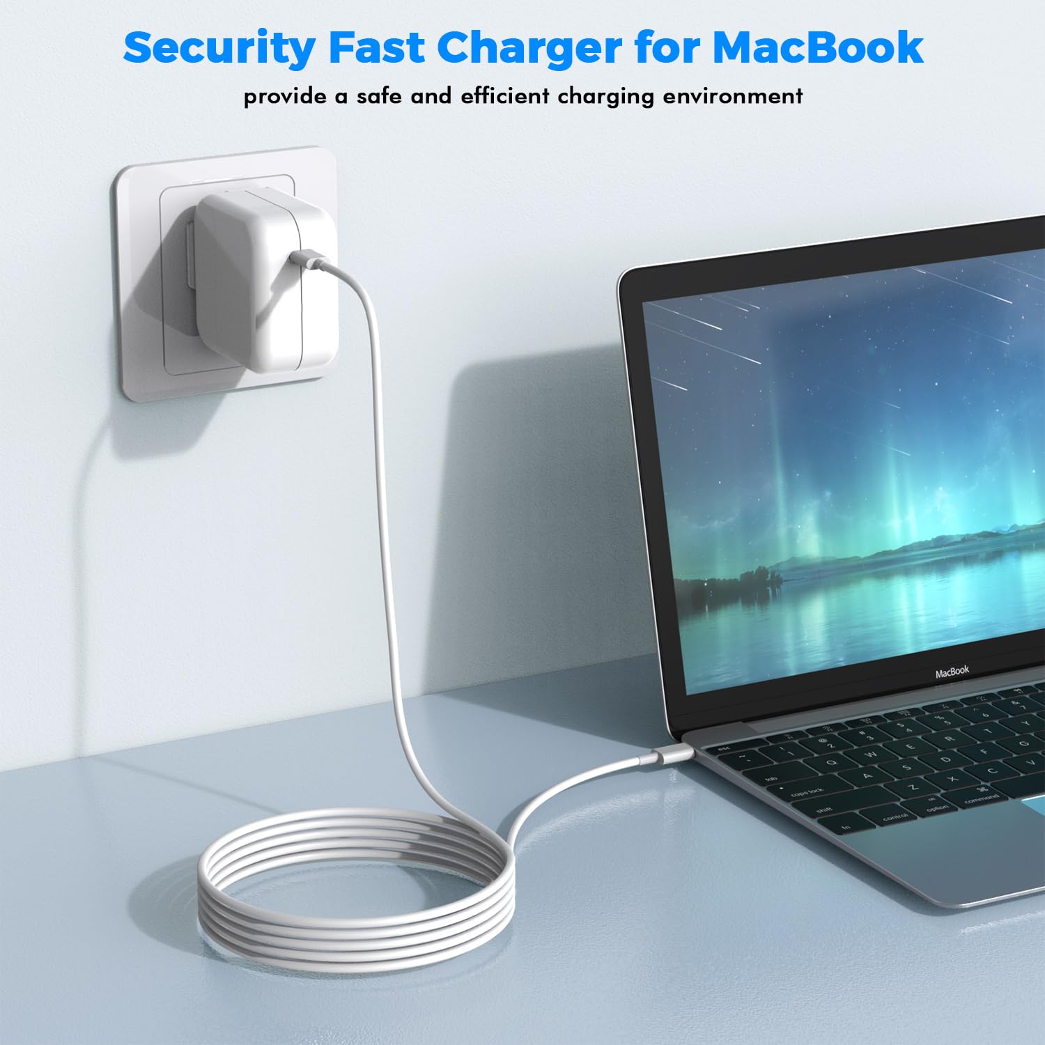 USB C Charger for MacBook Air MacBook Pro 13 14 15 16 inch,M1 M2 M3 Apple Laptop Charge,2Pack 30W USBC Power Adapter,Compatible with iPhone 17/16/15 Pro Max,10FT Extra Long Cable Mac Book Pro,iPad Pro - Image 5