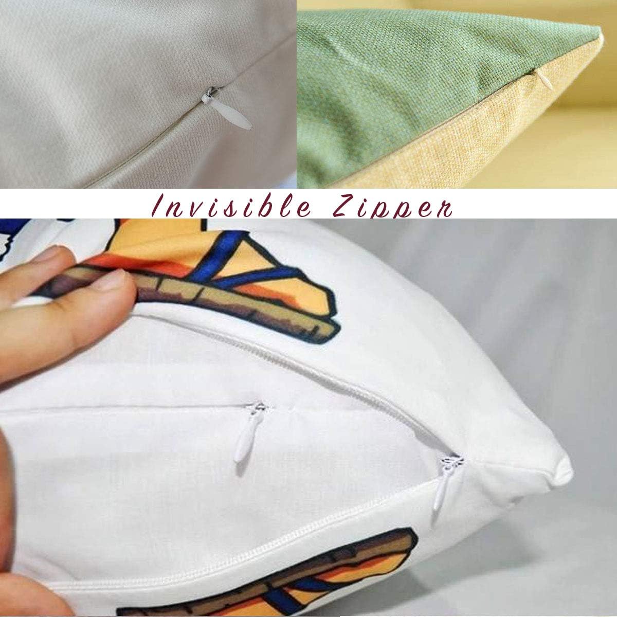 20PCS Nylon Invisible Zipper,Sewing for Handmade Garment/Bags/Home Textile,Tailor Sewer Crafter's Special(22 inch,White) - Image 5