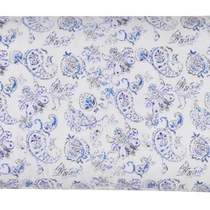 Elegant Comfort Ultra Soft 1-Piece Set Floral Print Pillowcases – 1500 Premium Hotel Quality Microfiber, Soft and Smooth Hidden Zipper Closure 1-Piece Pillow Covers – Body Pillowcase, Paisley Indigo