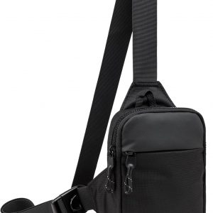 Mini Sling Bag for Men Women, Small Crossbody Casual Utility Chest Phone Bag for Travel Workout