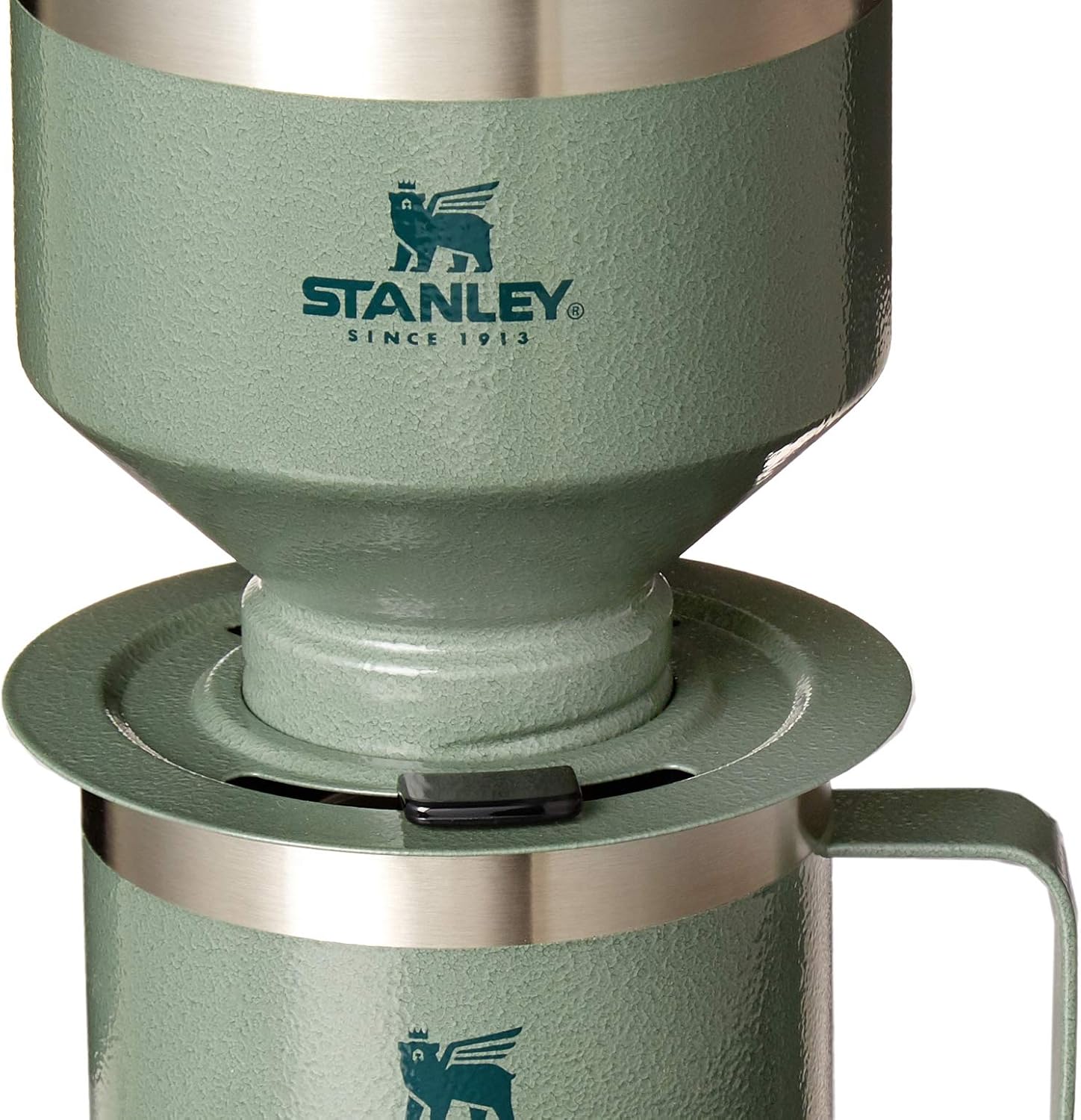 STANLEY Perfect Brew Pour Over Set | 12 oz Camp Mug with Lid Included | Drip Coffee Maker with Reusable Filter | Insulated Stainless Steel | BPA-Free | Hammertone Green - Image 2
