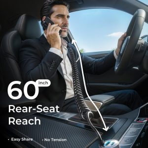 LISEN 65W iPhone 17 Pro Max Car Charger USB C Fast Charging,Super Fast iPhone 16/17 Pro Car Charger Type C Adapter Fit iPhone 17 Air ProMax Plus/16/15,Pixel 10, Samsung Galaxy S25/24,Android,Sliver