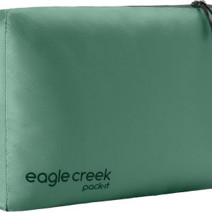 Eagle Creek Pack-It Isolate Cube – Lightweight Clothes Packing Cube for Maximizing Luggage Space – Angled Zippered Opening – Convenient Top Handle – Water-Resistant – Medium – Willow Green