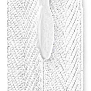 18″ Invisible White Zipper – Sewing Zipper for Craft Projects
