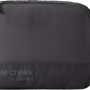 Eagle Creek Pack-It Reveal Clean/Dirty Cube M – Water-Resistant Dual Compartment Packing Cube With Internal Divider for Clean & Dirty Clothes – Travel Essentials – Black