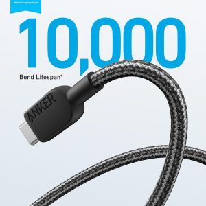 Anker USB A to USB C Cable, Charger Cord (2 Pack, 6FT), for iPhone 17 Series,Samsung Galaxy Note 10/S10+ S10, LG V30 (Black)