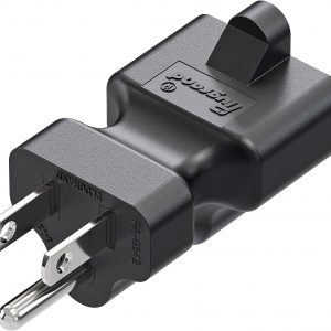 [4-in-1] 15 Amp Household AC Plug to 20 Amp T Blade Adapter,5-15P to 5-20R,5-15P to 6-15R,5-15P to 6-20R, 4 in 1 AC Power Adapter,15A 125V to 20A 250V 15A 125V to 20A 250V Adapter