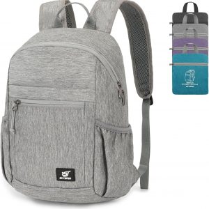 SKYSPER Anti Theft Hiking Backpack, 18L RFID Packable Travel Daypack, Lightweight Foldable Back Pack for Walking Daytrip