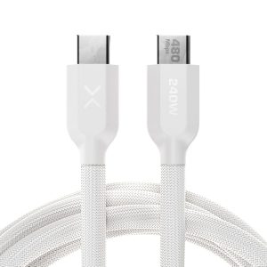 NOCO XGrid XC1: 240W USB-C to USB-C Cable – Type C Fast Charging Cord, USB-IF Certified, Smart E-Marker Chip, 480Mbps Data, UltraFlex Braided Nylon + Silicone Jacket, 3-Foot Durable Design