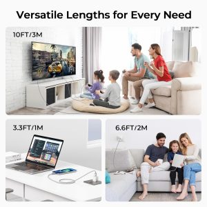 Basesailor for iPhone 17 16 Pro Max Charger Cord,USB to USB C Cable 6.6FT/2Pack,Type C Charging Power Cord for Apple 15 iPad 10 Air 4 5,Samsung Galaxy S25 S24 S23 S22 Plus Ultra,A52 A53 A54,Pixel 9 8