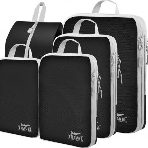 4-Piece Packing Cube Set – Lightweight Luggage Organizers for Travel, Vacation and Suitcases – Durable Accessories with Compression