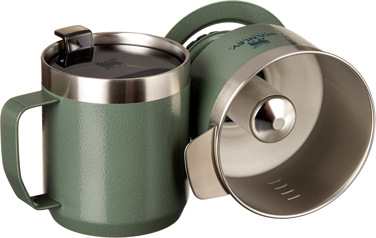STANLEY Perfect Brew Pour Over Set | 12 oz Camp Mug with Lid Included | Drip Coffee Maker with Reusable Filter | Insulated Stainless Steel | BPA-Free | Hammertone Green - Image 3