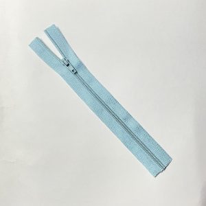 Multicolor Nylon Zipper Set #3, 7-18 Inch Length, Invisible Zippers for Clothing, Backpacks, Boots, Crafts Tailoring (Sky Blue, 7 Inch)