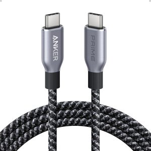 Anker Prime USB C to USB C Cable, 240W Fast Charging Cord, Upcycled-Braided Nylon with 100-Year Bend Durability for iPhone 17 Series, MacBook, Galaxy S24(6 FT)