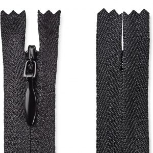 Black Zipper 10inch Invisible Zipper Hidden Zipper Heavy Duty Invisible Zipper Black Invisible Zipper Craft Zipper