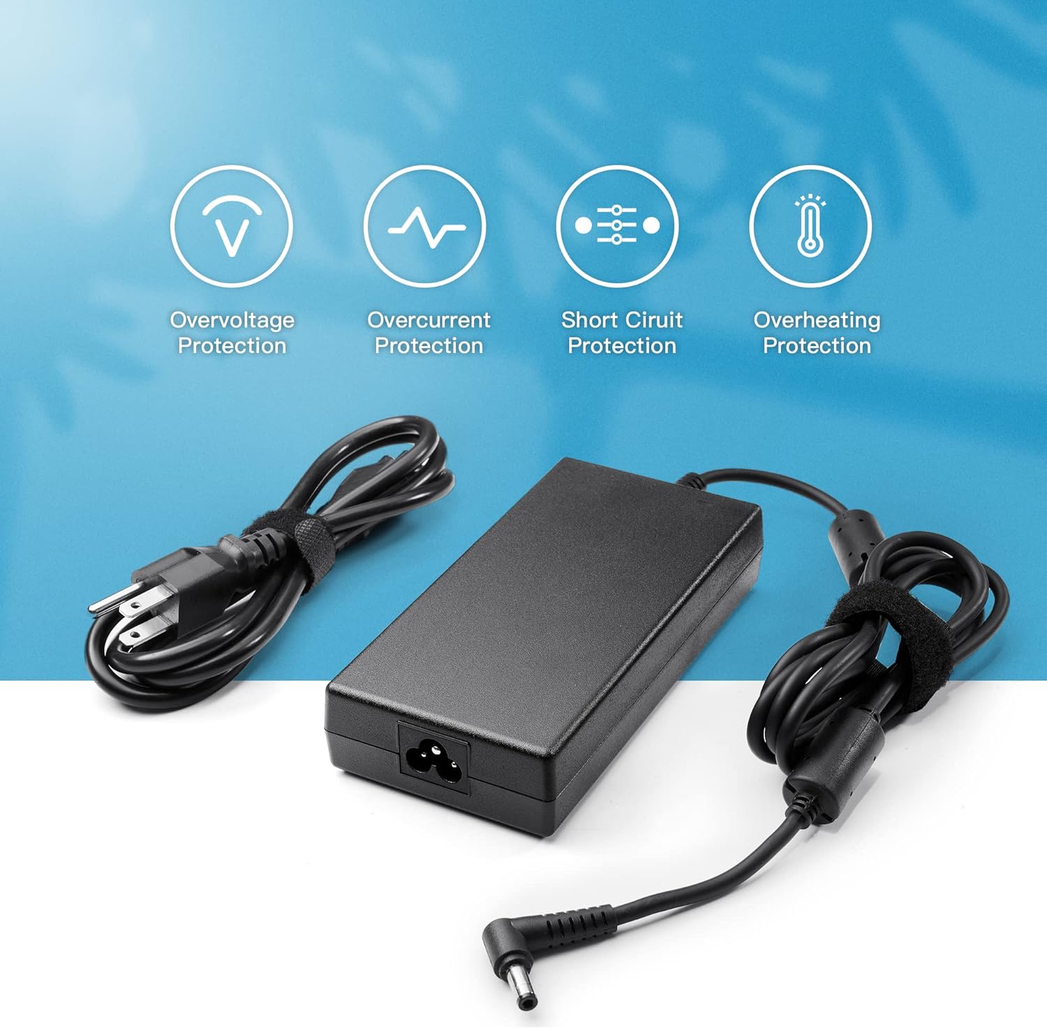 180W AC Adapter Fit for MSI Gaming Laptop Charger 180W 150W 120W, MSI GF63 GF75 Thin Power Cord - Image 5