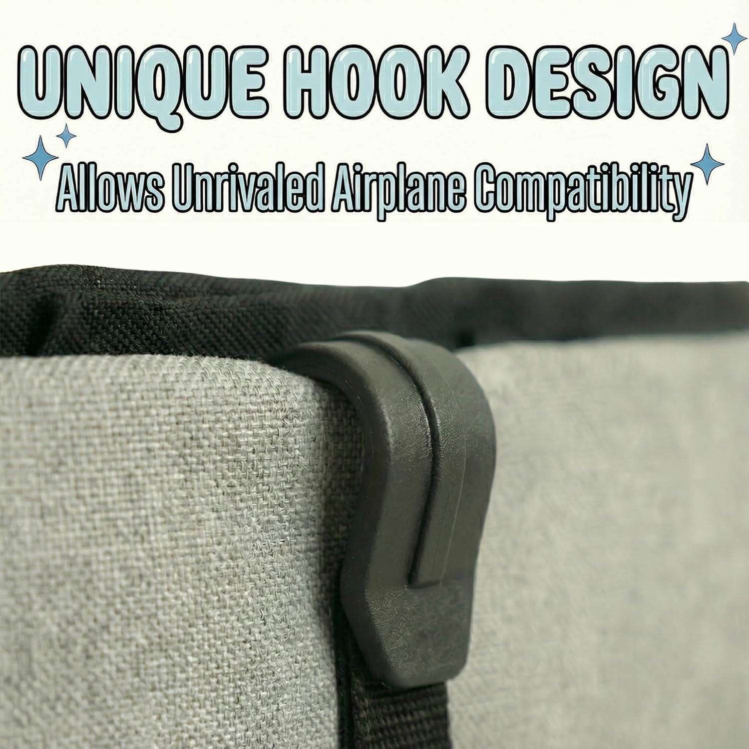 Airplane Seat Organizer to Clip onto Airplane Seat Pocket | Travel Essentials Accessory with Improved Universal Compatibility (15 x 9 Inches) - Image 5