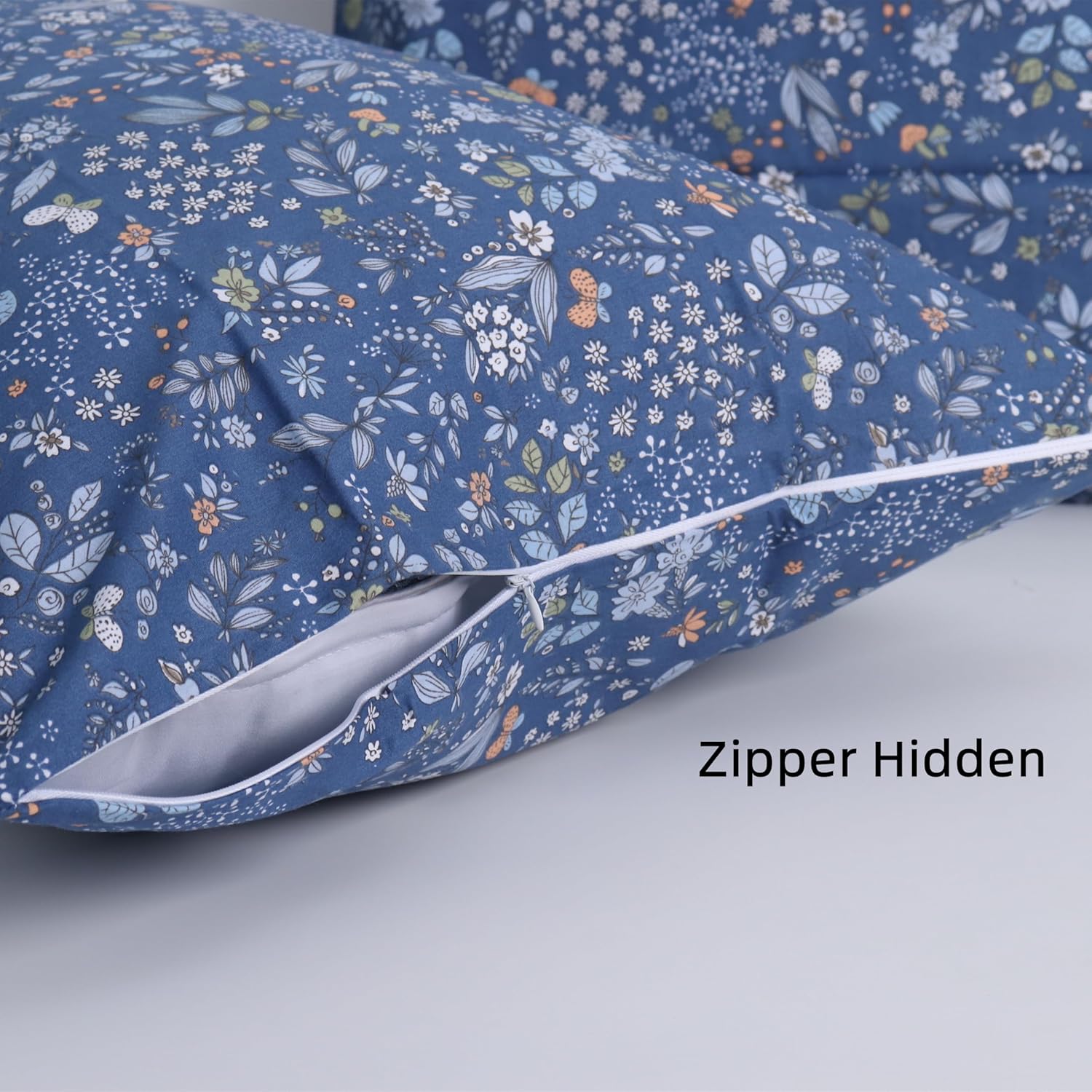 100 Percent Cotton Queen Size Pillowcases with Hidden Zipper Soft Hotel Bed Pillow Covers for Comfy Sleeping 20x30 Inches - Image 8