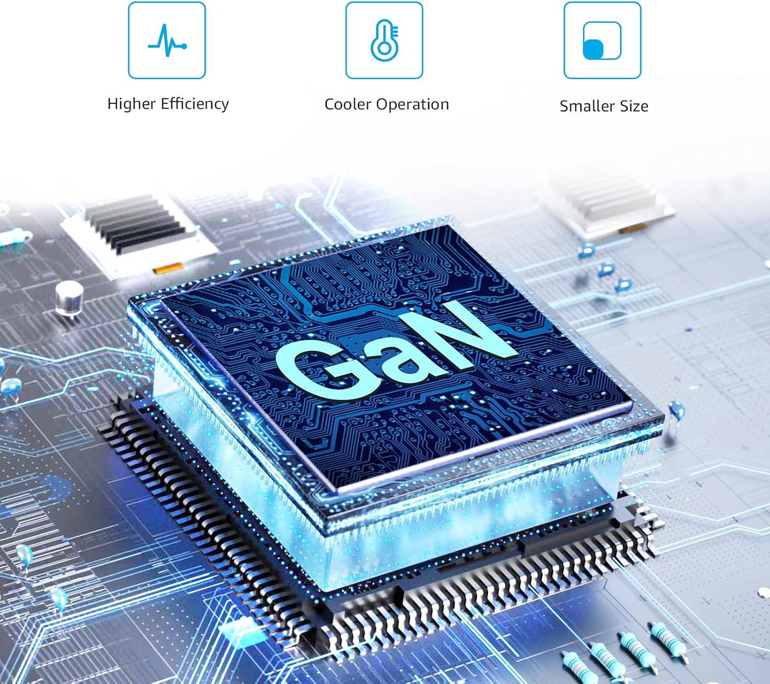 Amazon Basics 100W Four-Port GaN Wall Charger w/ 2 USB-C (100W,18W) & 2 USB-A Ports (12W) w/PD for Laptops, Tablets & Phones (iPhone 16/15/14/13/12/11/X, iPad, Mac, Samsung, and More), Non-PPS, Black - Image 5