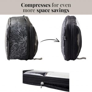 Baggallini Long Compression Cube – Lightweight Compression Packing Cube for Travel