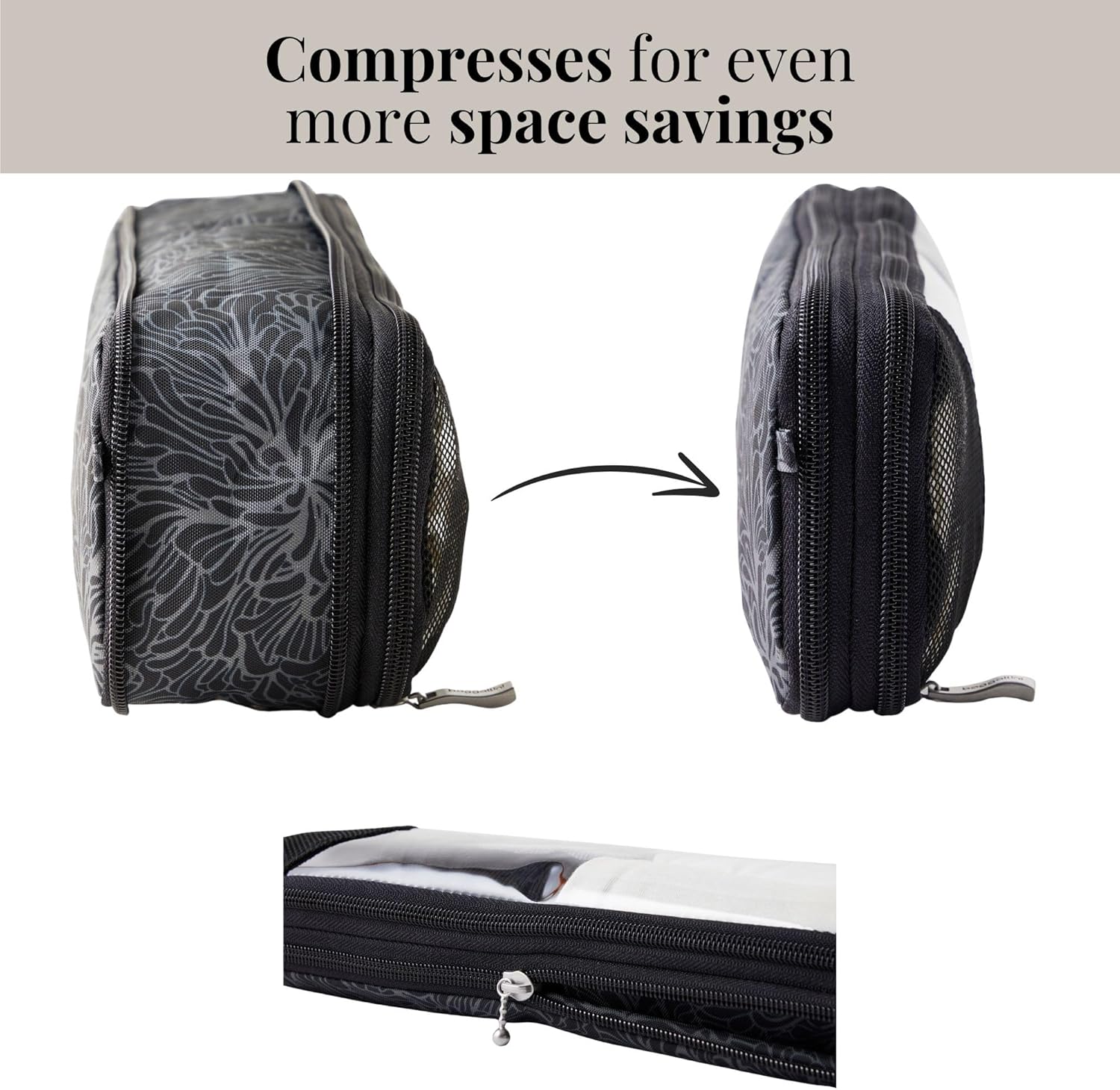 Baggallini Long Compression Cube - Lightweight Compression Packing Cube for Travel - Image 2
