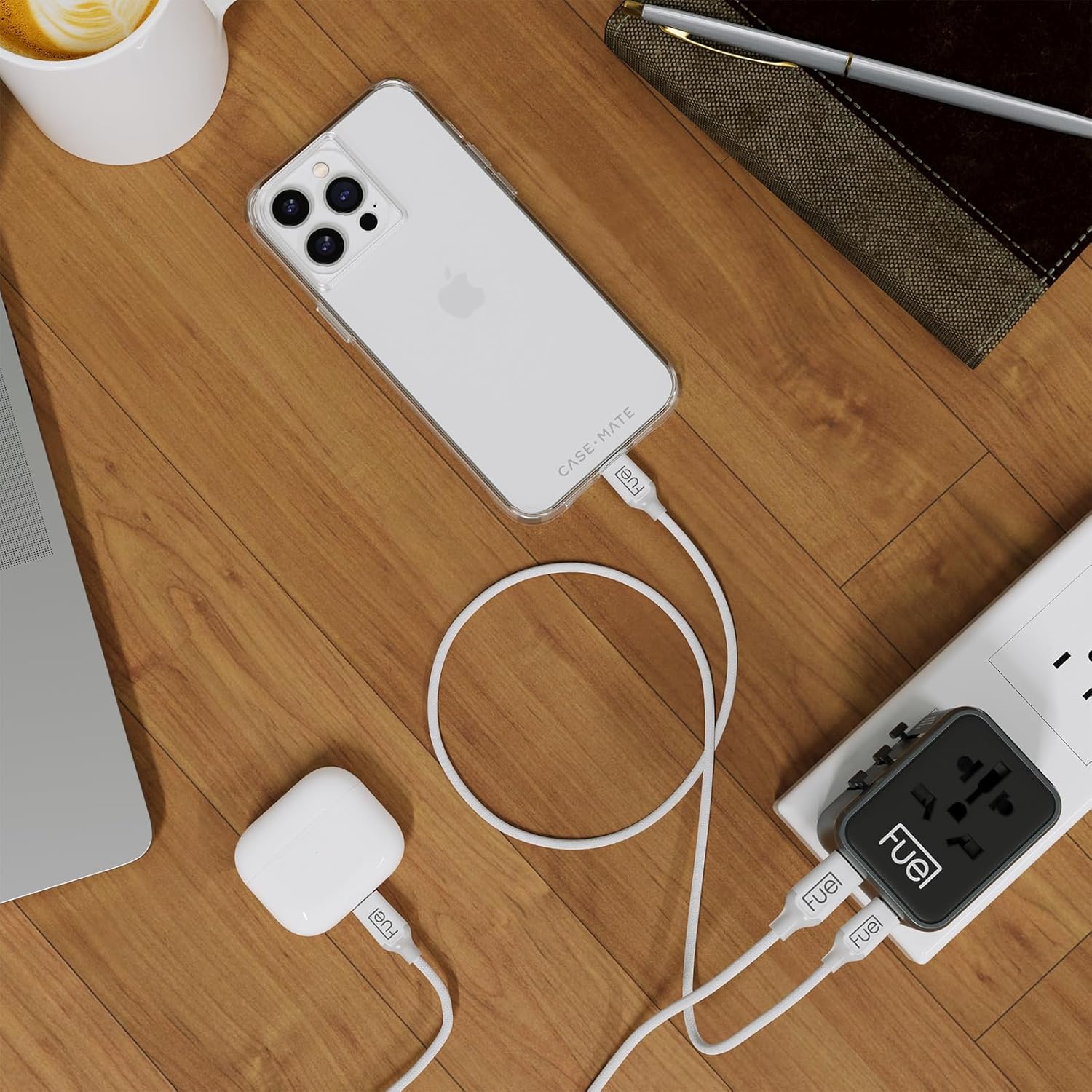 Fuel Universal International Travel Adapter w/ 20W Dual USB Charging Ports (USB-A & C) - Worldwide Wall Charger w/ AC Plug Adapter - European Outlet Converter - Travel Essentials for EU UK USA AUS - Image 5