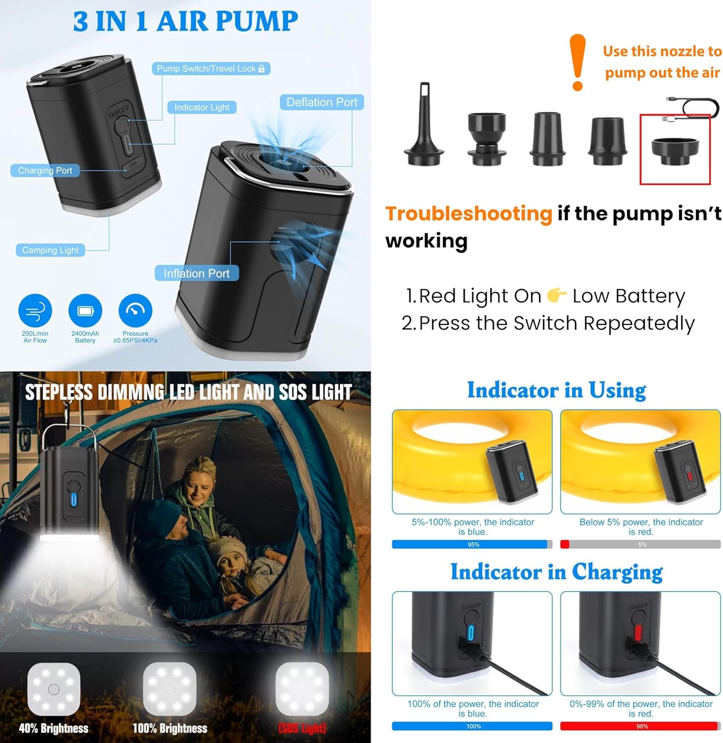 Megaback Vacuum Bags for Travel, IP67 Reusable Vacuum Seal Bags for Clothing with Electric Pump, Vacuum Seal Packing cube for Suitcases, Backpack & Travel (2PC+Pump) - Image 9