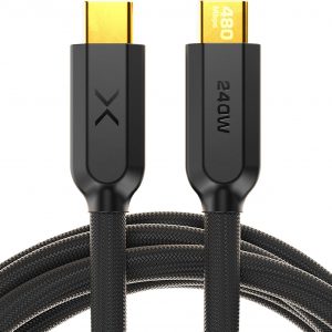 NOCO XGrid XC3: 240W USB-C to USB-C Cable – Type C Fast Charging Cord, USB-IF Certified, Smart E-Marker Chip, 480Mbps Data, UltraFlex Braided Nylon + Silicone Jacket, 10-Foot Durable Design