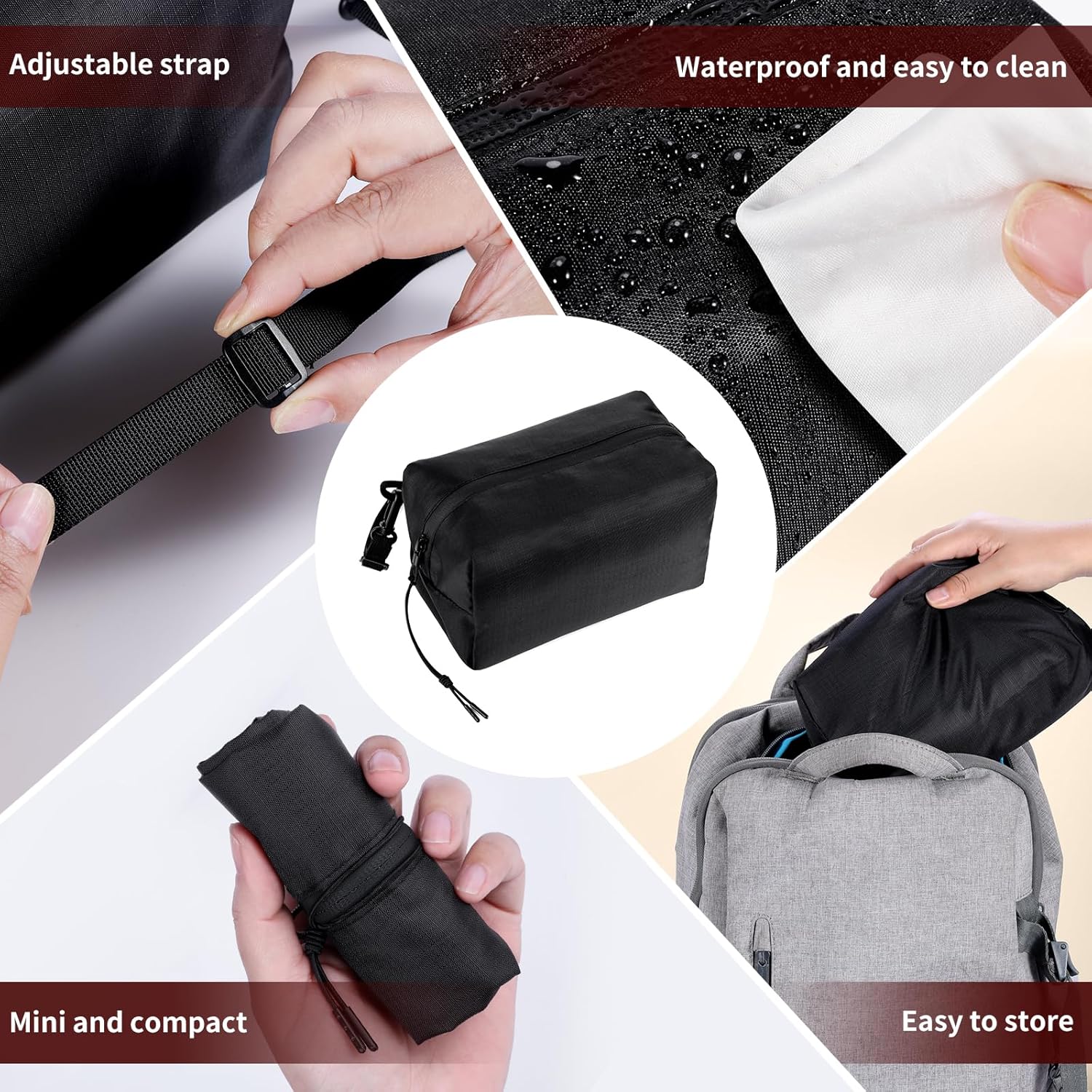 NEWTODAY Ultra Light Packing Cube, Dust and Water-Resistant Travel Organizer, Foldable Toiletry Bag, Travel Cosmetic Organizer - Image 5