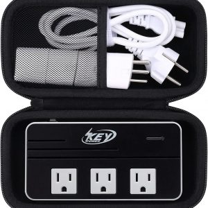 khanka Case for BESTEK Universal Travel Adapter 220V to 110V Converter, Key Power/ALLWEI/FOVAL Step Down Voltage Converter Travel Case