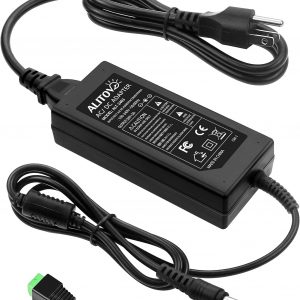 ALITOVE 24V 3A 72W AC to DC Adapter Power Supply Converter AC 100V ~ 240V to DC 24V 3amp Transformer with 5.5×2.1mm DC Output Jack for 5050 3528 LED Strip Module Light, CCTV Camera System