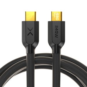 NOCO XGrid XC2: 240W USB-C to USB-C Cable – Type C Fast Charging Cord, USB-IF Certified, Smart E-Marker Chip, 480Mbps Data, UltraFlex Braided Nylon + Silicone Jacket, 6-Foot Durable Design