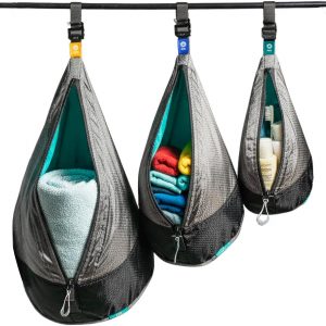 trtl Packing Pods, Grey- Packing Cubes for Travel – Organizer Bags for Luggage to Maximize Space in Suitcase – Travel Packing Organizers – Includes Carry Strap – Comes with 3 Cube Sizes – 3 Pack