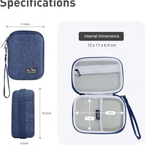 GL.iNet Gadget Organizer Case for Travel Routers GL-AXT1800/ GL-MT3000/ GL-SFT1200/ GL-E750, Chargers, Cables, and Accessories, Sturdy & Durable Pouch, Hand-carry EVA bag, Anti-shock, Water Resistant