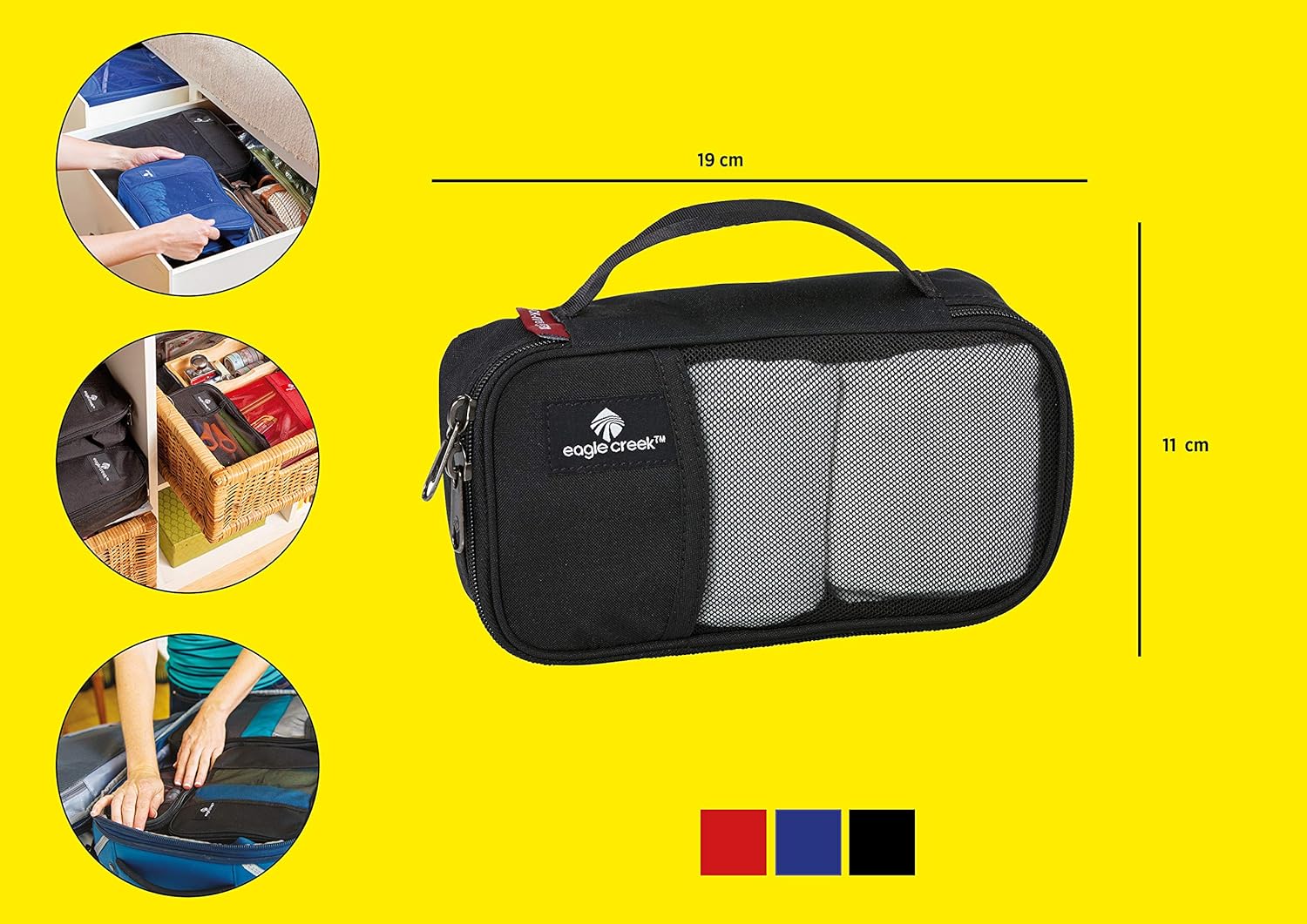 Eagle Creek Pack-It Original Packing Cubes - Durable Organizer Bags for Luggage with Rugged Dual Zippers and Top Grab Handle - Image 3