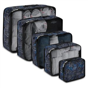 Star Wars Packing Cube Set – Darth Vader, Storm Trooper, Yoda – 5 Piece Packing Cube Travel Essential – Luggage Organizer Set – For Kids,Teens, Adults